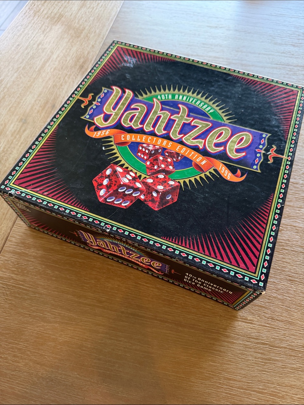 Yahtzee 40th Anniversary Collector's Edition Board Game - 1956-1996. All Pcs Inc